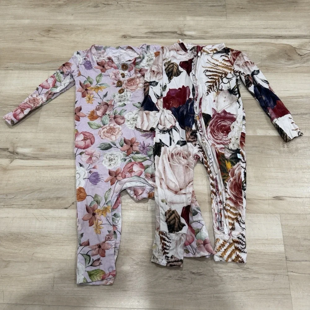 Baby Girls Posh And Peanut Bodysuit Floral Baby Size‎ 12-18 Months